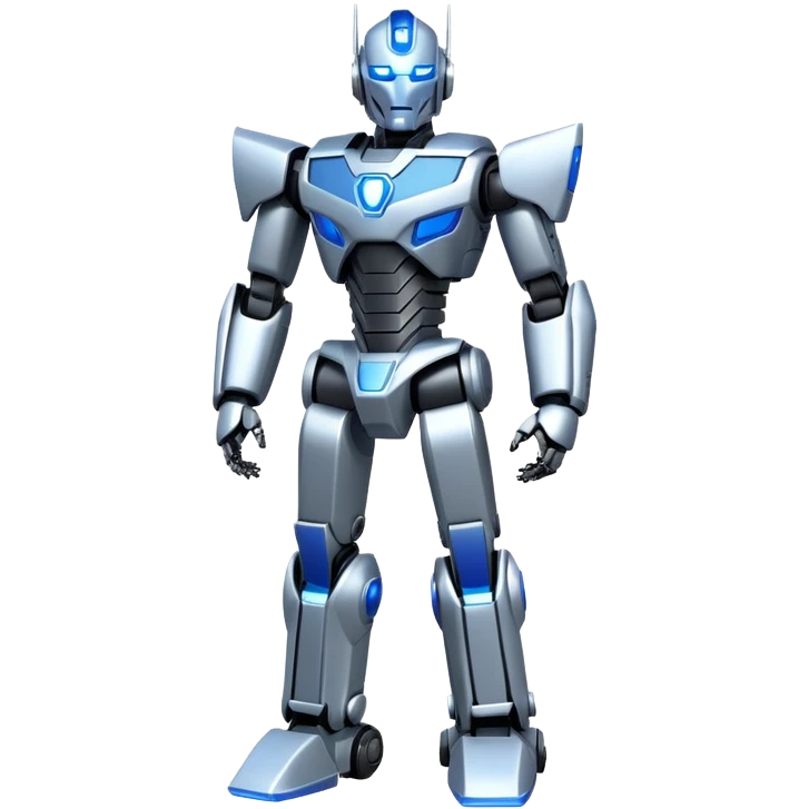 fullbody silver optimus tesla bot emoji