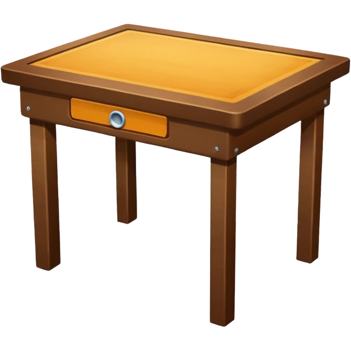table with mirror emoji