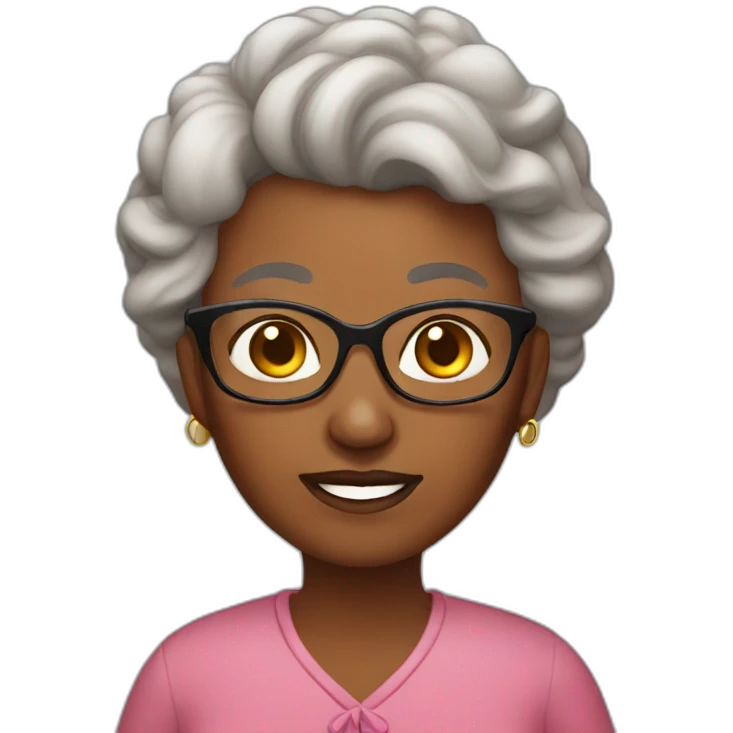 grandma brown skin emoji