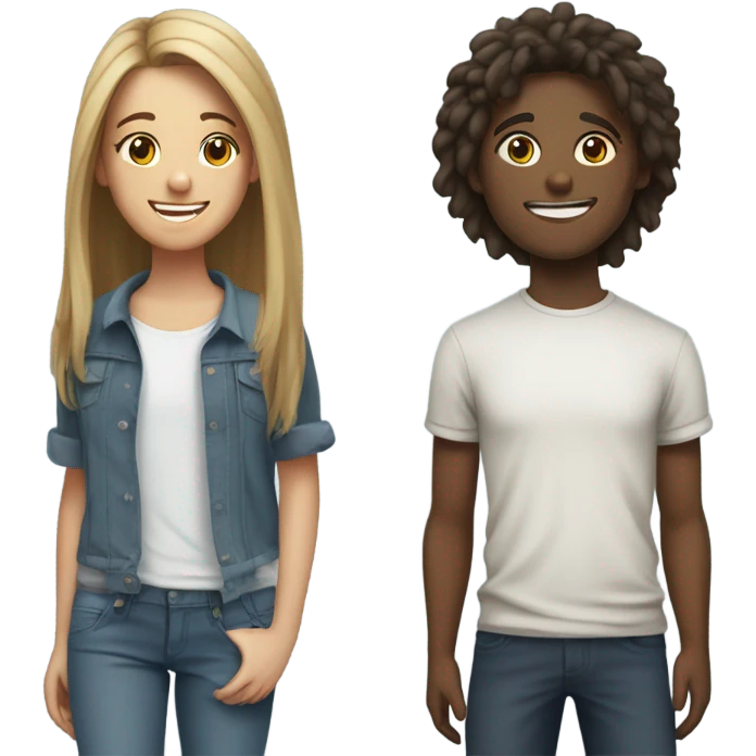 A couple of teenagers emoji