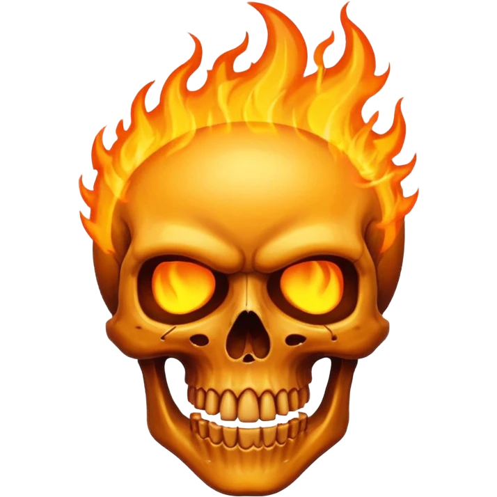 Ghostrider skull emoji
