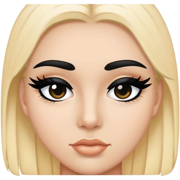 black mascara emoji