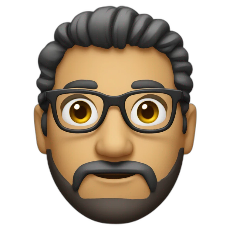Intello à lunette emoji