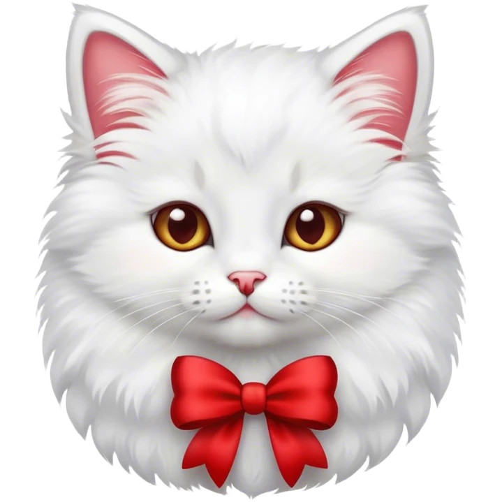 kitty with bow emoji