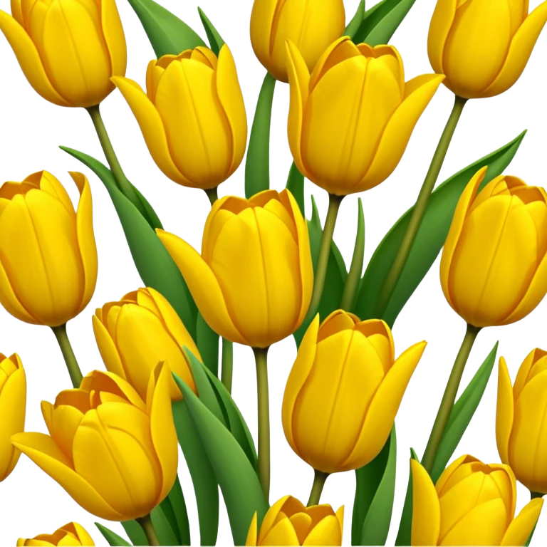 Yellow tulips  emoji