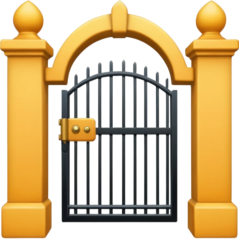 entry and exit through the gate emoji