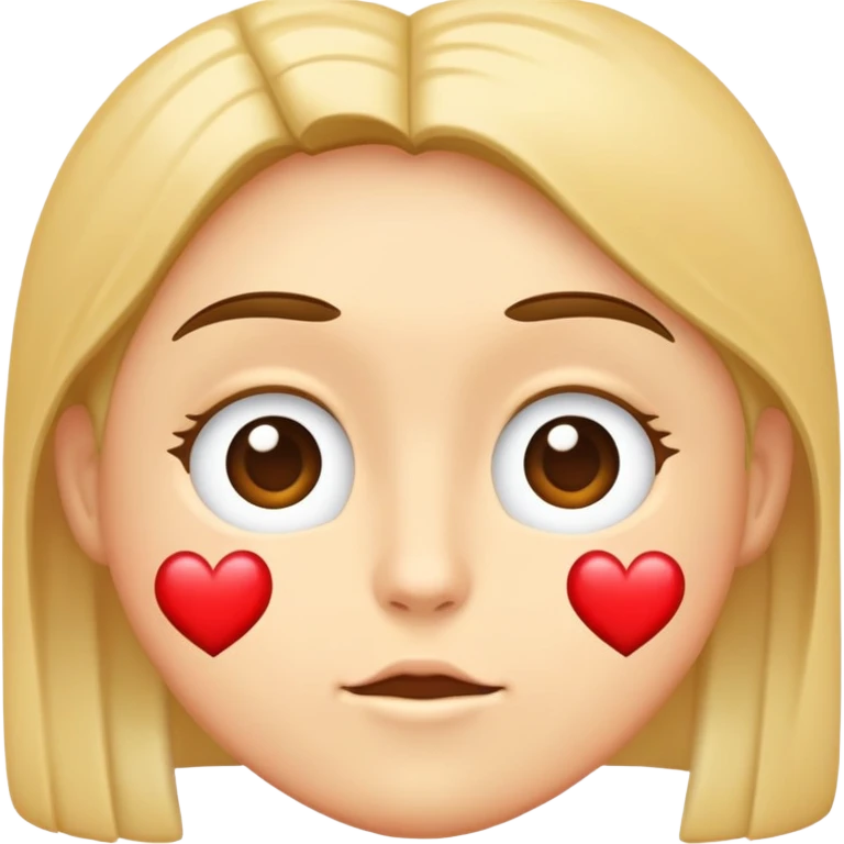 geschocktes gesicht mit herzen  emoji