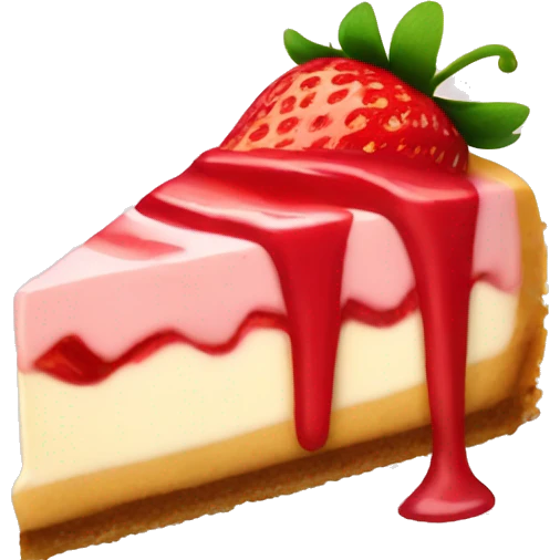 strawberry cheesecake  emoji