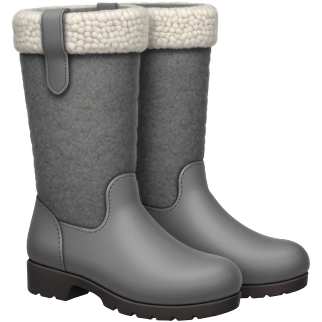 Russian felt boots made of wool emoji