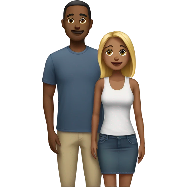 Mixed couple emoji