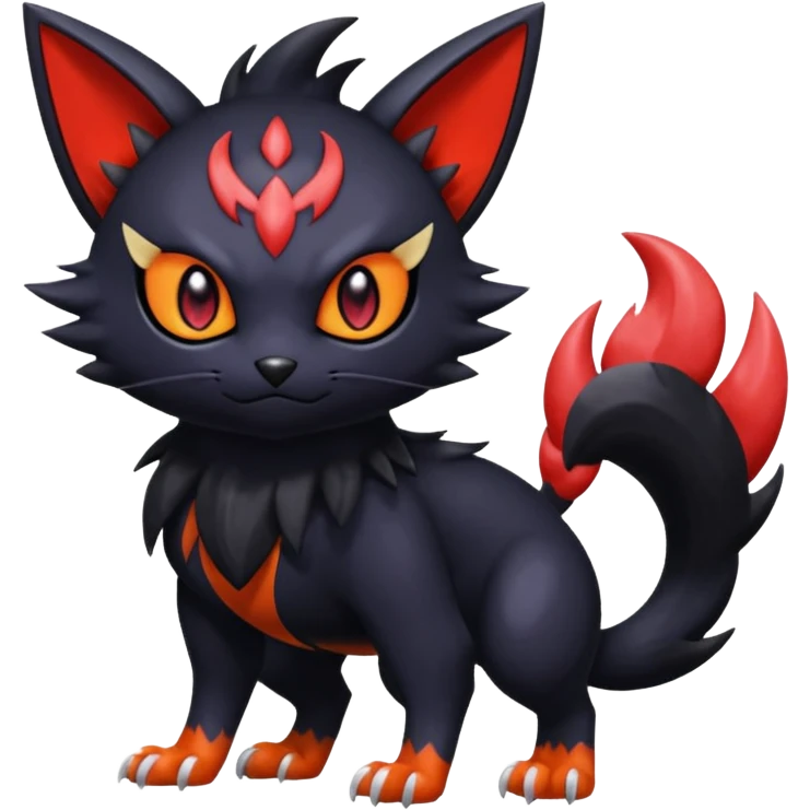 Noibat-Nargacuga-Litten-Torracat-fusion-Fakemon-Pokémon-creature  emoji