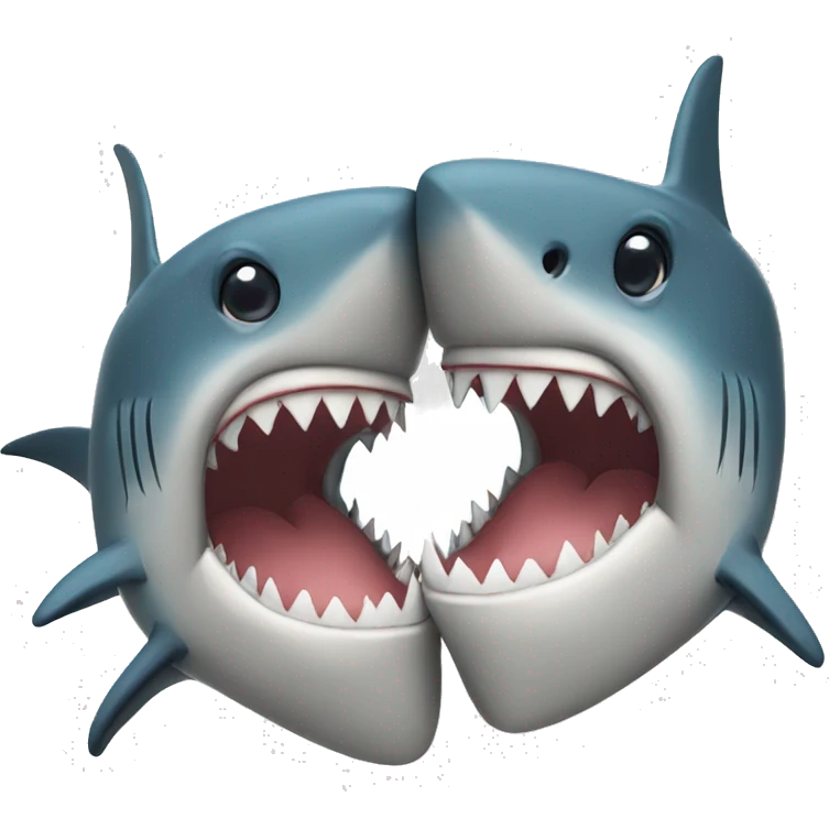 Shark kissing  emoji