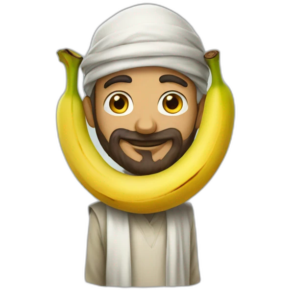 Arabic scraf banana man emoji