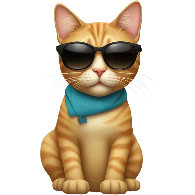 Cat with sunglasses emoji