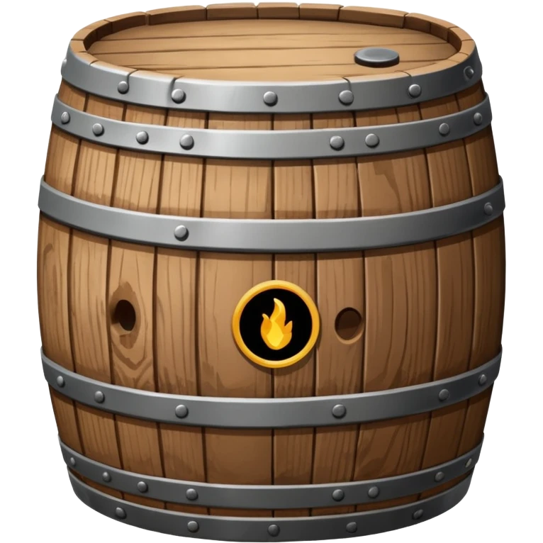 Barrel made of wood emoji