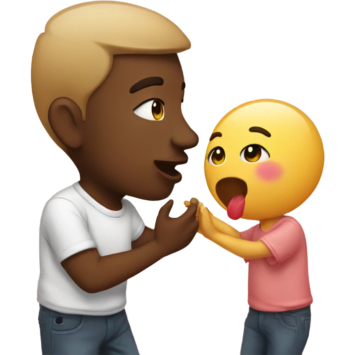 Sending a kiss emoji