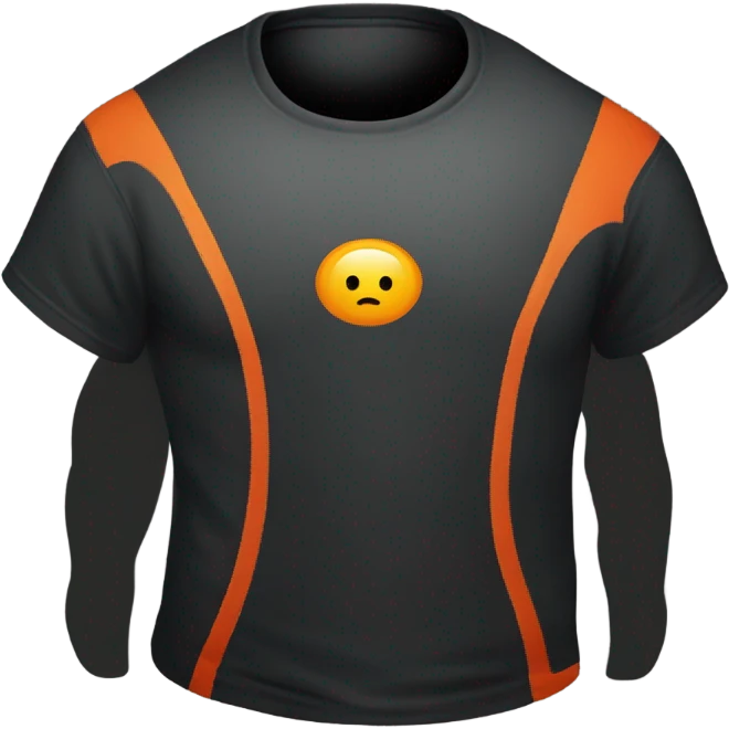 black t shirt that says "registry" in orange emoji