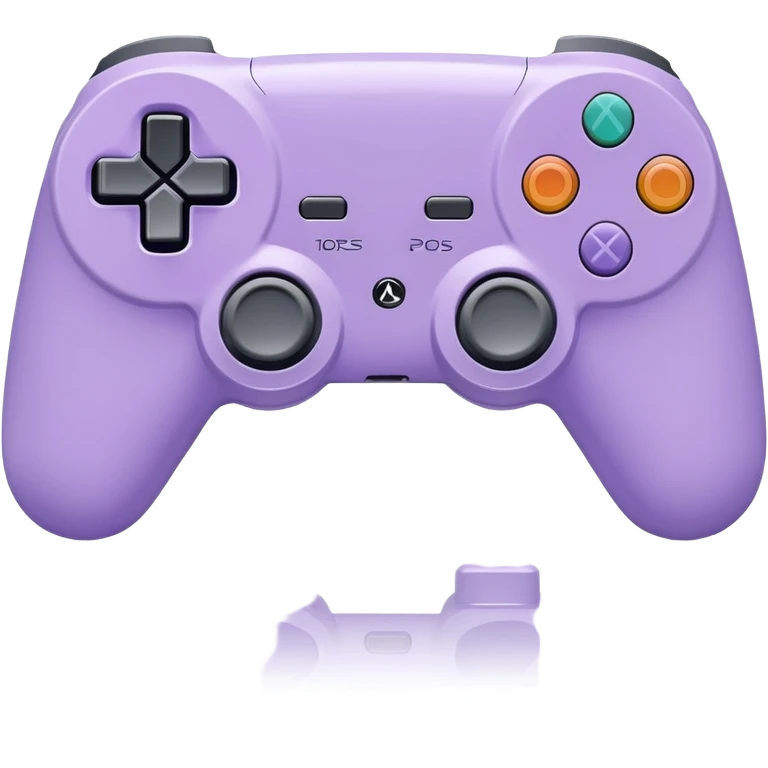 pastel purple and white Play Station controller  emoji