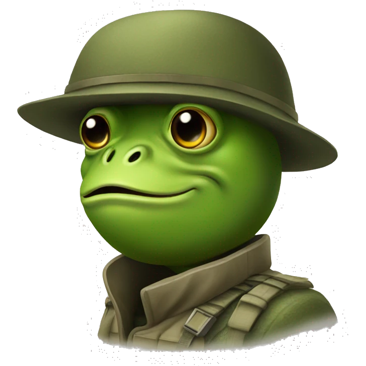 Frog Soldier  emoji