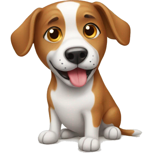 Funny dog emoji