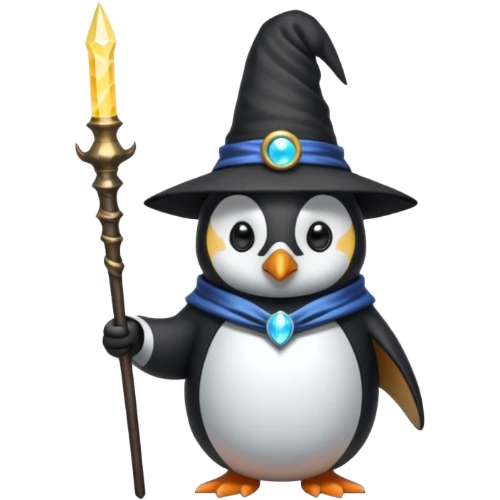 Penguin Wizard emoji