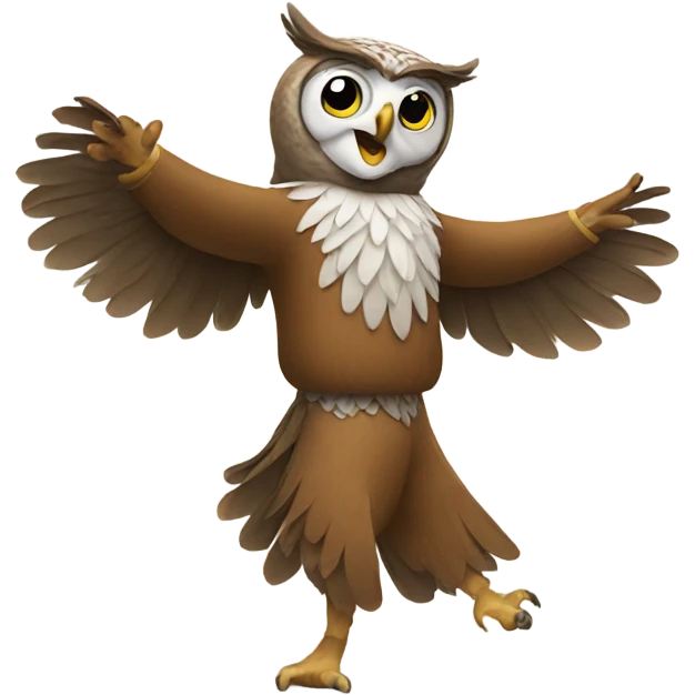 Owl dancing  emoji