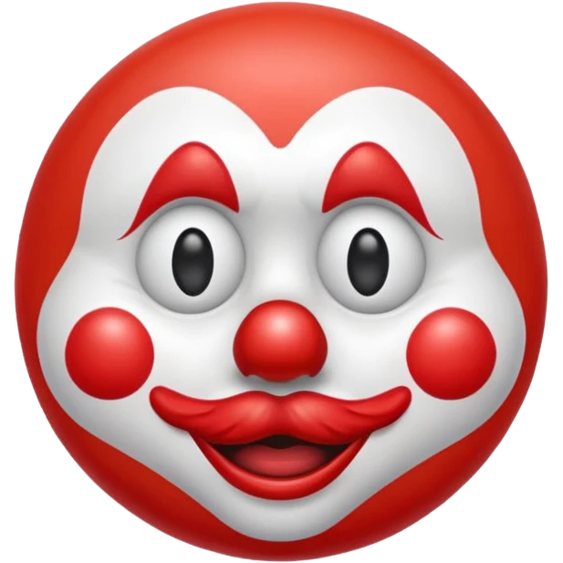 clown's nose emoji