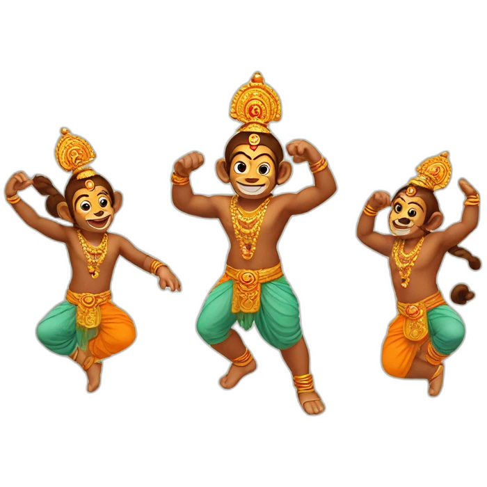 Hanuman kids dance  emoji