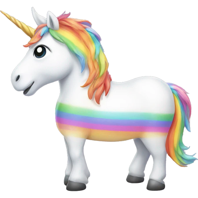 Unicorn with rainbow  emoji