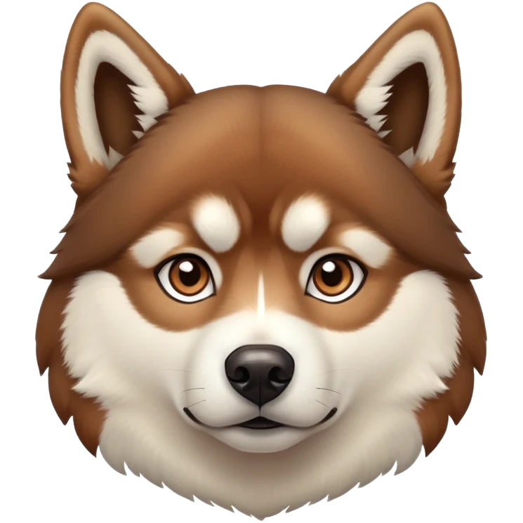 Brown husky  emoji