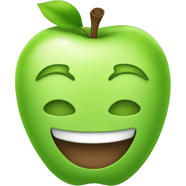 green apple emoji
