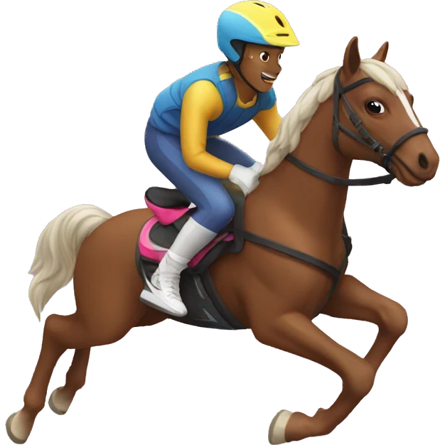 bmx riding a horse emoji