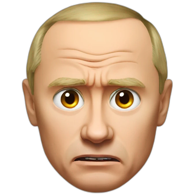 red angry face putin emoji