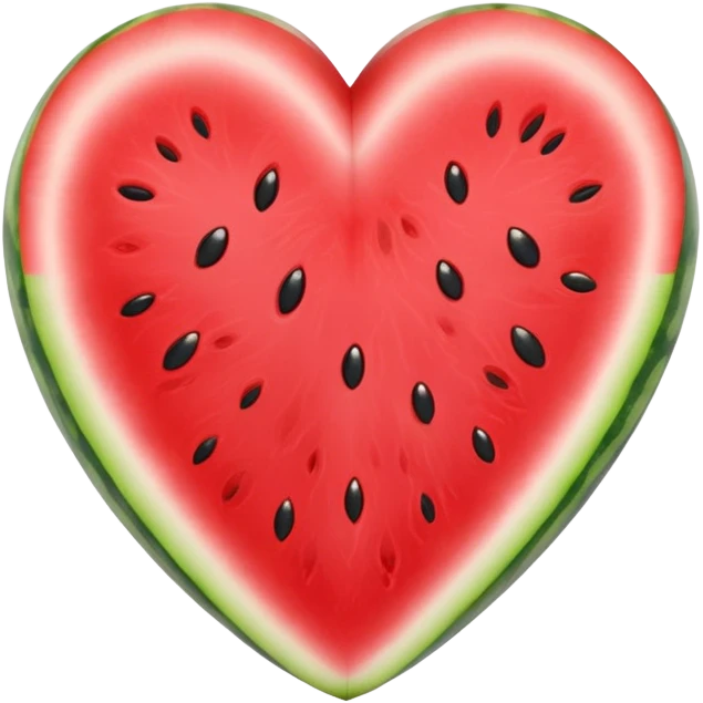 heart shaped watermelon emoji