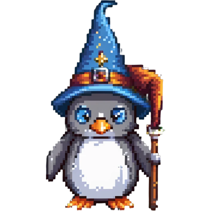 penguin wizard emoji