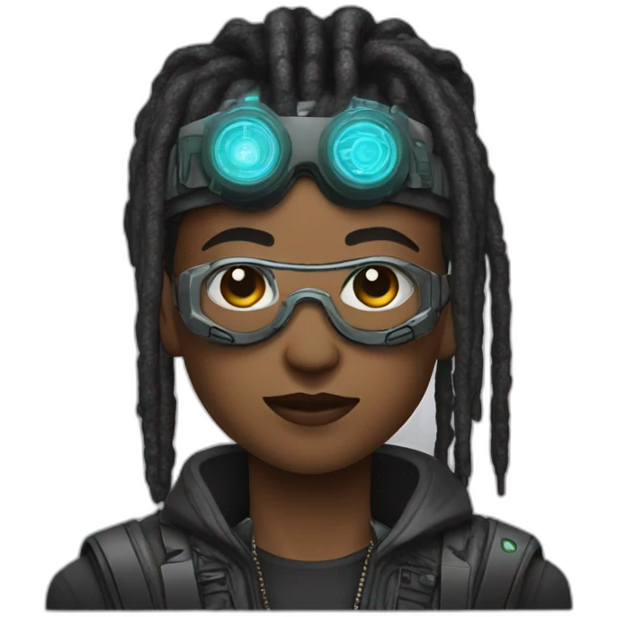 Cyberpunk Mandela emoji