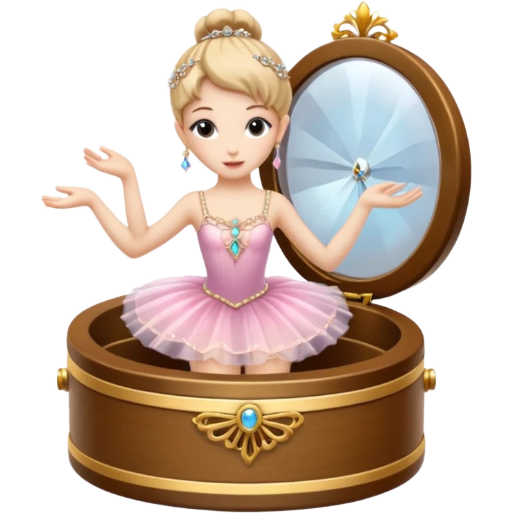 Ballerina fairy Jewelry Music Box emoji