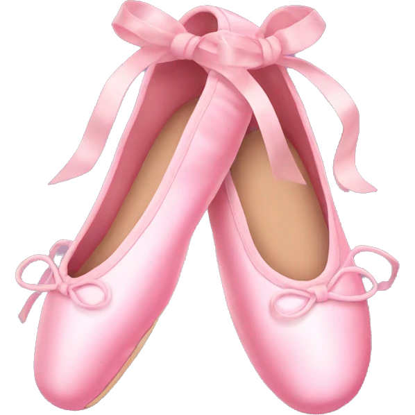 Pink ballet shoes emoji