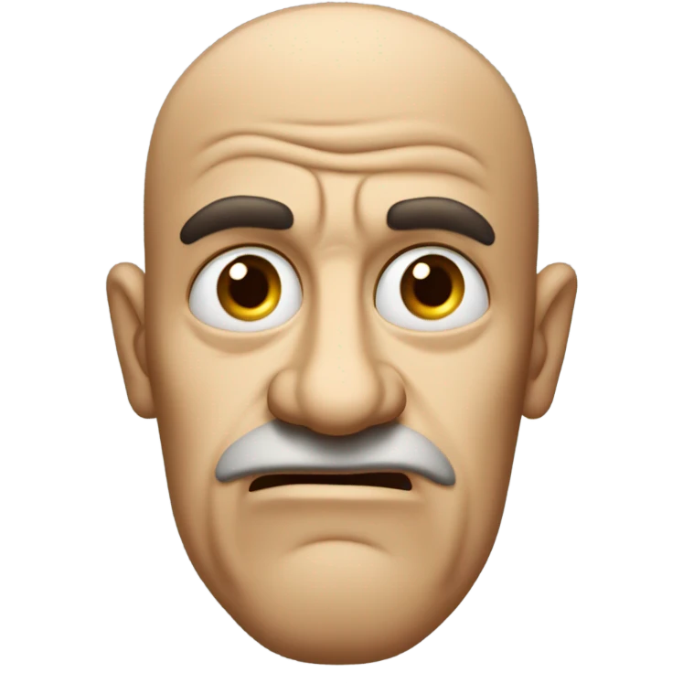 Disgusted man emoji