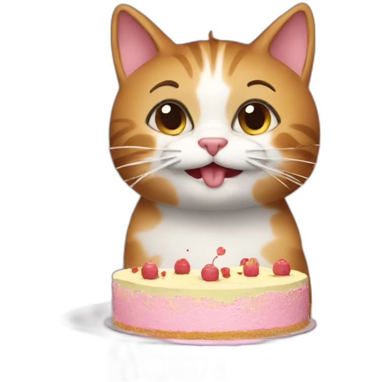 cat editing cake emoji