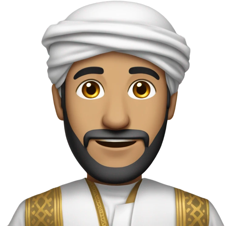 Middle East guy with traditional costume emoji