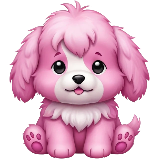 Pink puppy emoji  emoji