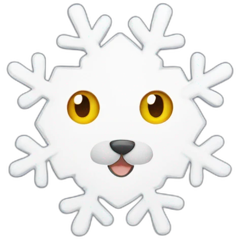  cat snowflake emoji