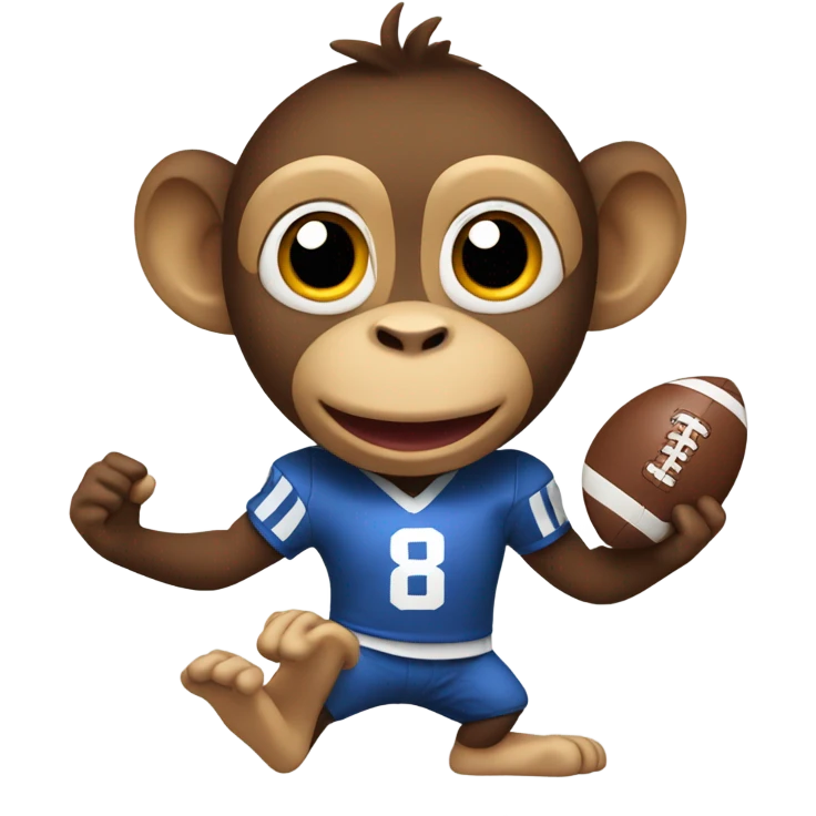 Football monkey emoji