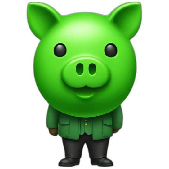 green piggybank trader emoji