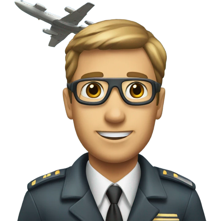 Pilot flying near a tower emoji