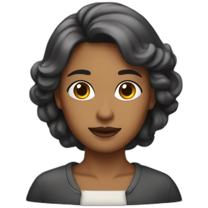 Une femme qui se fait niké emoji