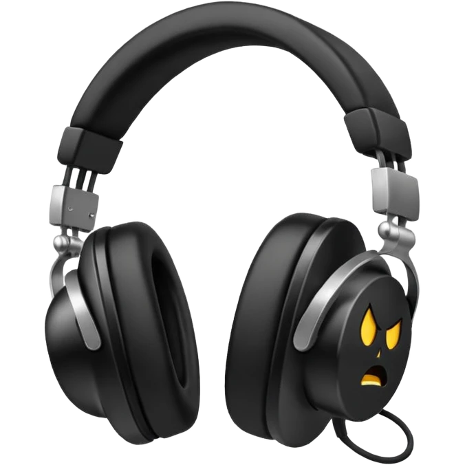 angry headphones emoji