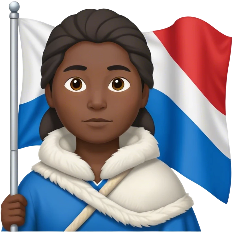 Inuit with a flag emoji