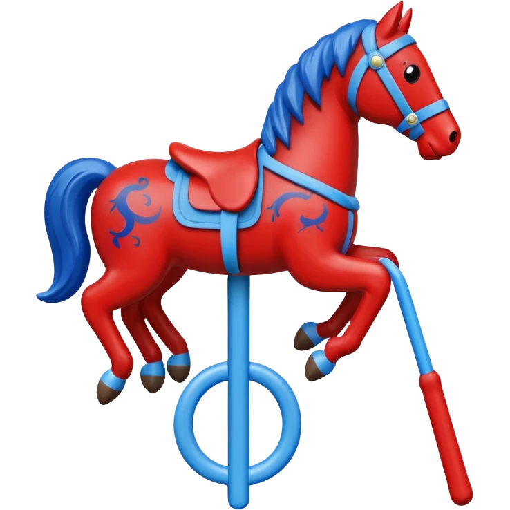 ride on stick toy emoji